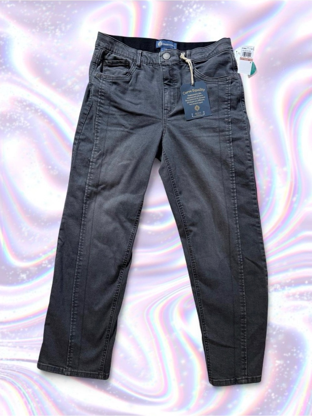 Democracy Women’s Straight Leg Jeans - Dark Grey
